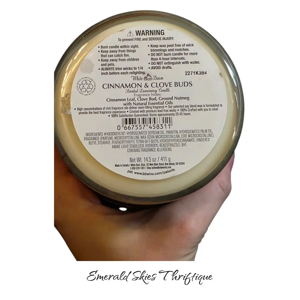 Bath & Body Works CINNAMON & CLOVE BUDS Wick Scented candle
